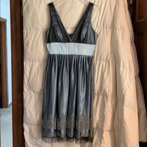 Embellished mesh dress